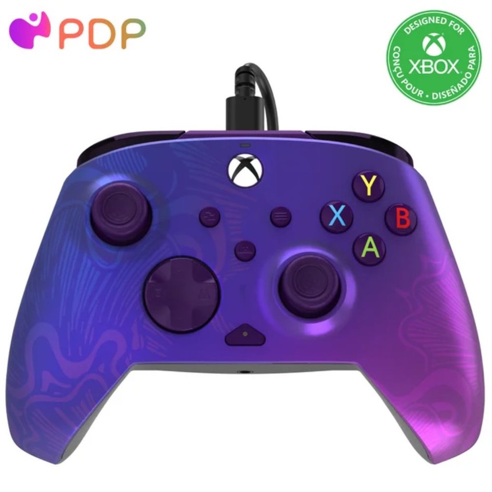 PDP REMATCH Advanced Wired Controller: Purple Fade For Xbox Series X|S, Xbox One